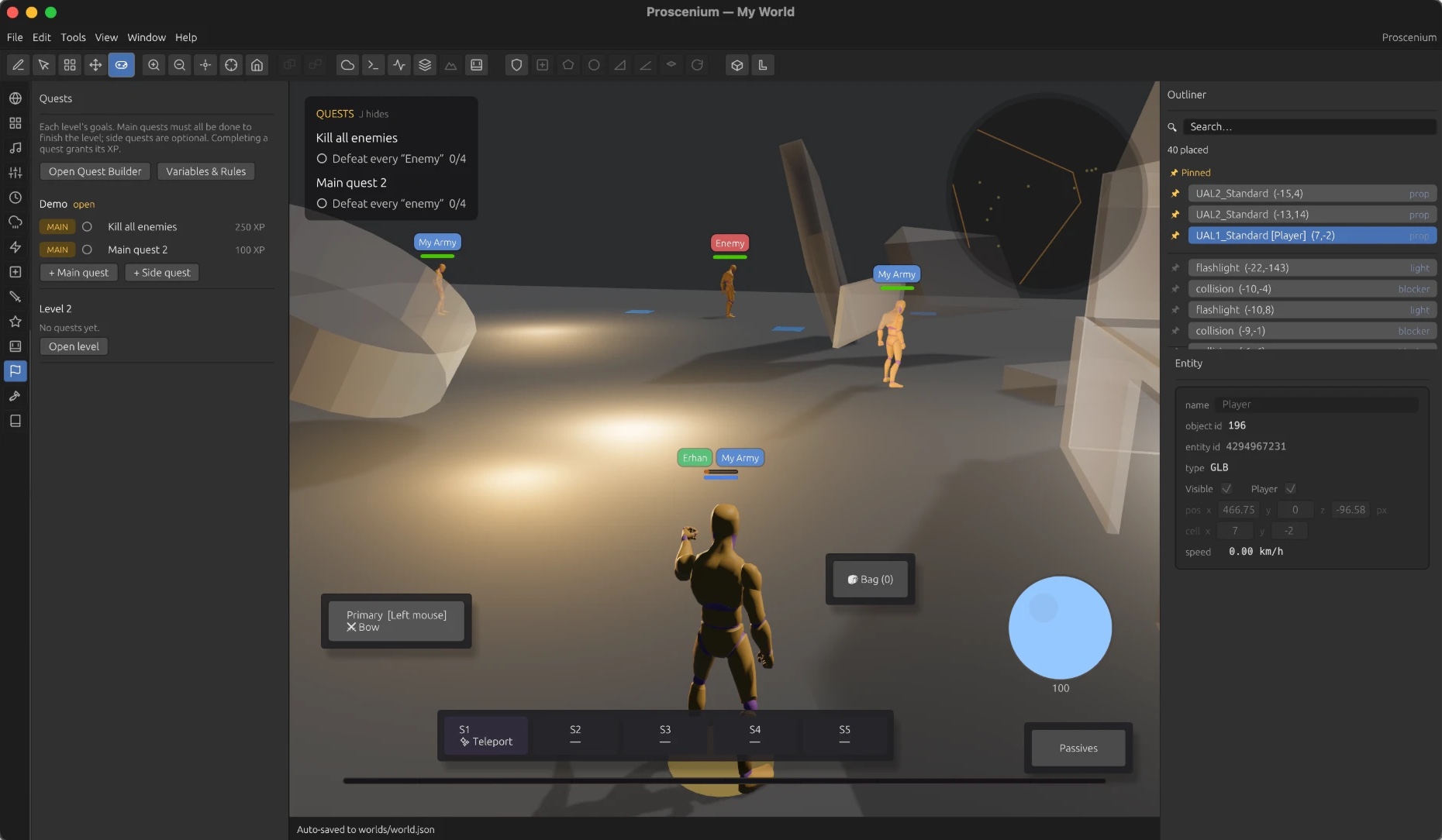 Quests and factions during Play